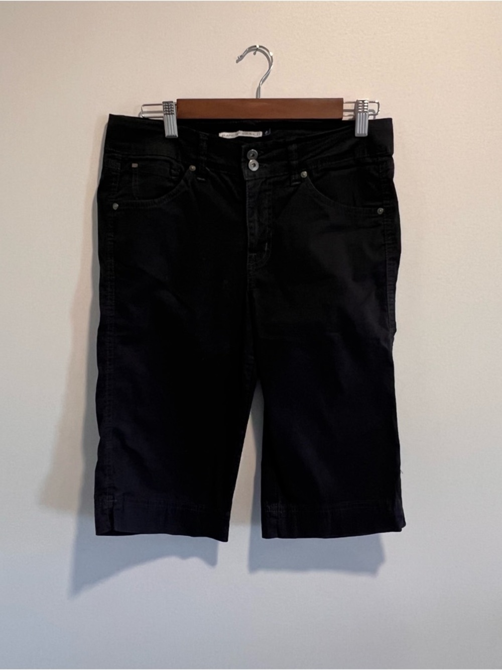 Women’s Black Mid-Length Shorts